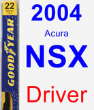 Driver Wiper Blade for 2004 Acura NSX - Premium