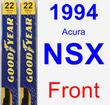 Front Wiper Blade Pack for 1994 Acura NSX - Premium