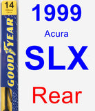 Rear Wiper Blade for 1999 Acura SLX - Premium