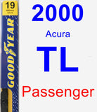 Passenger Wiper Blade for 2000 Acura TL - Premium