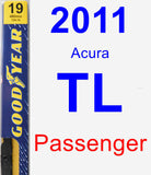 Passenger Wiper Blade for 2011 Acura TL - Premium