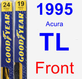 Front Wiper Blade Pack for 1995 Acura TL - Premium