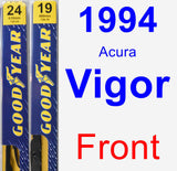 Front Wiper Blade Pack for 1994 Acura Vigor - Premium