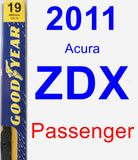 Passenger Wiper Blade for 2011 Acura ZDX - Premium