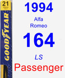 Passenger Wiper Blade for 1994 Alfa Romeo 164 - Premium