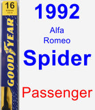 Passenger Wiper Blade for 1992 Alfa Romeo Spider - Premium