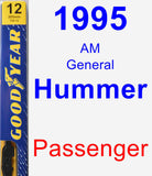 Passenger Wiper Blade for 1995 AM General Hummer - Premium