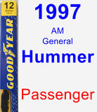 Passenger Wiper Blade for 1997 AM General Hummer - Premium