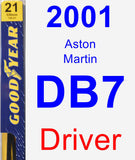 Driver Wiper Blade for 2001 Aston Martin DB7 - Premium