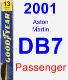 Passenger Wiper Blade for 2001 Aston Martin DB7 - Premium