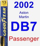 Passenger Wiper Blade for 2002 Aston Martin DB7 - Premium