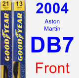 Front Wiper Blade Pack for 2004 Aston Martin DB7 - Premium