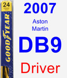 Driver Wiper Blade for 2007 Aston Martin DB9 - Premium
