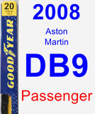 Passenger Wiper Blade for 2008 Aston Martin DB9 - Premium