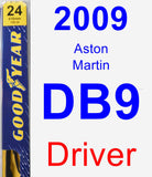 Driver Wiper Blade for 2009 Aston Martin DB9 - Premium