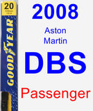 Passenger Wiper Blade for 2008 Aston Martin DBS - Premium