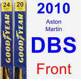 Front Wiper Blade Pack for 2010 Aston Martin DBS - Premium