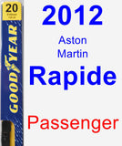 Passenger Wiper Blade for 2012 Aston Martin Rapide - Premium