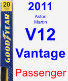 Passenger Wiper Blade for 2011 Aston Martin V12 Vantage - Premium
