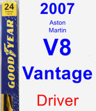 Driver Wiper Blade for 2007 Aston Martin V8 Vantage - Premium