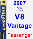 Passenger Wiper Blade for 2007 Aston Martin V8 Vantage - Premium