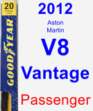 Passenger Wiper Blade for 2012 Aston Martin V8 Vantage - Premium