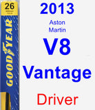 Driver Wiper Blade for 2013 Aston Martin V8 Vantage - Premium