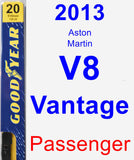 Passenger Wiper Blade for 2013 Aston Martin V8 Vantage - Premium