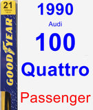 Passenger Wiper Blade for 1990 Audi 100 Quattro - Premium
