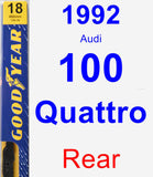 Rear Wiper Blade for 1992 Audi 100 Quattro - Premium