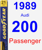 Passenger Wiper Blade for 1989 Audi 200 - Premium