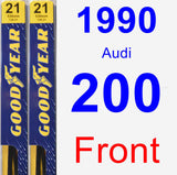 Front Wiper Blade Pack for 1990 Audi 200 - Premium