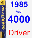 Driver Wiper Blade for 1985 Audi 4000 - Premium