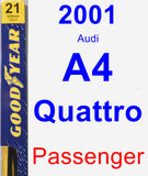 Passenger Wiper Blade for 2001 Audi A4 Quattro - Premium