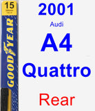 Rear Wiper Blade for 2001 Audi A4 Quattro - Premium