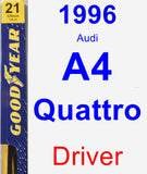 Driver Wiper Blade for 1996 Audi A4 Quattro - Premium