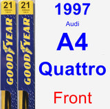Front Wiper Blade Pack for 1997 Audi A4 Quattro - Premium