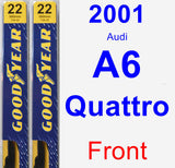 Front Wiper Blade Pack for 2001 Audi A6 Quattro - Premium