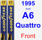 Front Wiper Blade Pack for 1995 Audi A6 Quattro - Premium