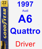 Driver Wiper Blade for 1997 Audi A6 Quattro - Premium