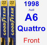 Front Wiper Blade Pack for 1998 Audi A6 Quattro - Premium