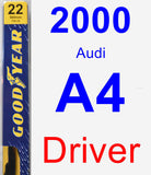 Driver Wiper Blade for 2000 Audi A4 - Premium