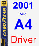 Driver Wiper Blade for 2001 Audi A4 - Premium