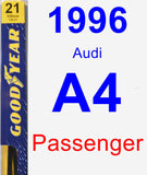 Passenger Wiper Blade for 1996 Audi A4 - Premium