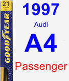 Passenger Wiper Blade for 1997 Audi A4 - Premium