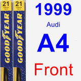 Front Wiper Blade Pack for 1999 Audi A4 - Premium