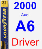 Driver Wiper Blade for 2000 Audi A6 - Premium