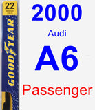 Passenger Wiper Blade for 2000 Audi A6 - Premium