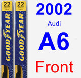 Front Wiper Blade Pack for 2002 Audi A6 - Premium