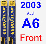 Front Wiper Blade Pack for 2003 Audi A6 - Premium